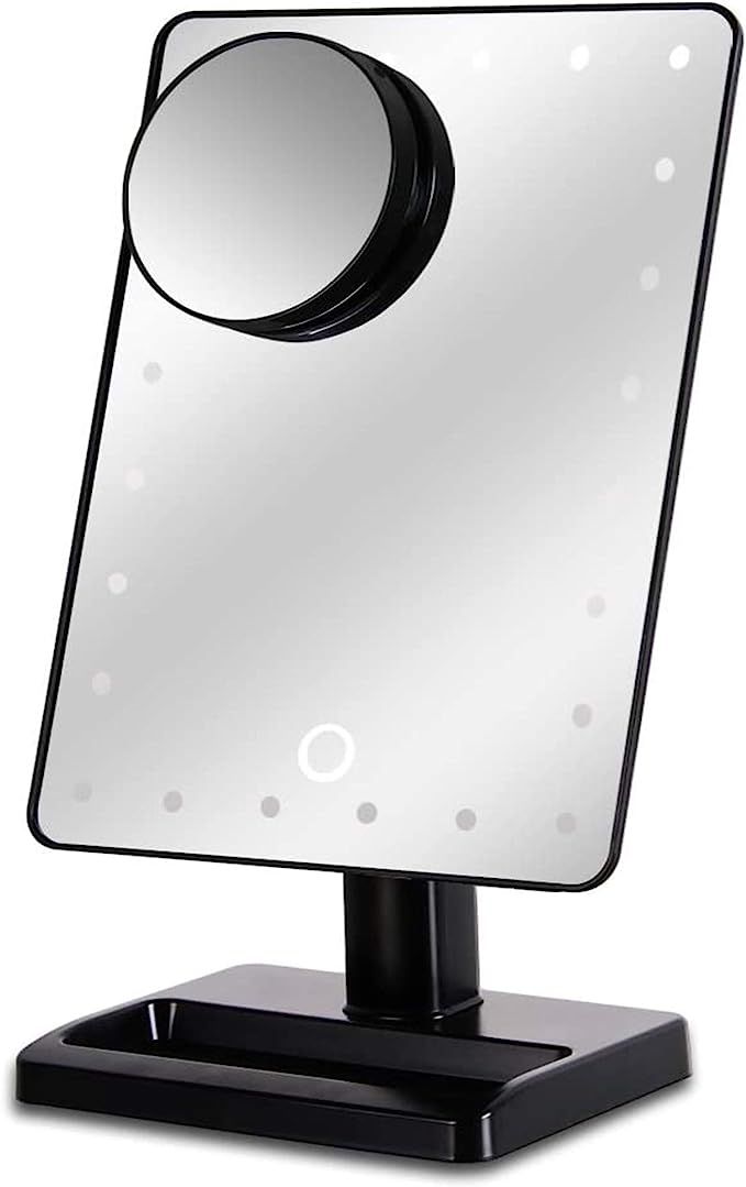 Waneway 12-Inch Screen Makeup Mirror with 24 LED Lights, Lighted Vanity Dressing Table Mirror wit... | Amazon (US)
