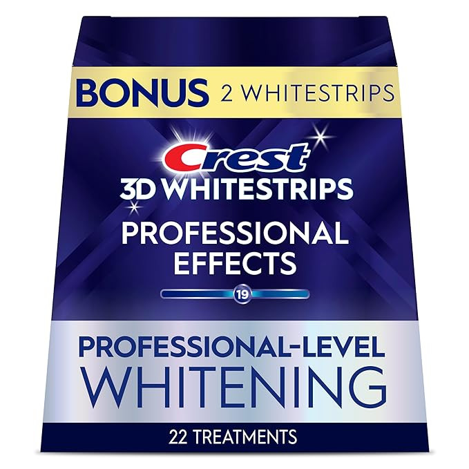 Crest 3D Whitestrips Professional Effects – Teeth Whitening Kit, 22 Treatments (20 + 2 Bonus), ... | Amazon (US)