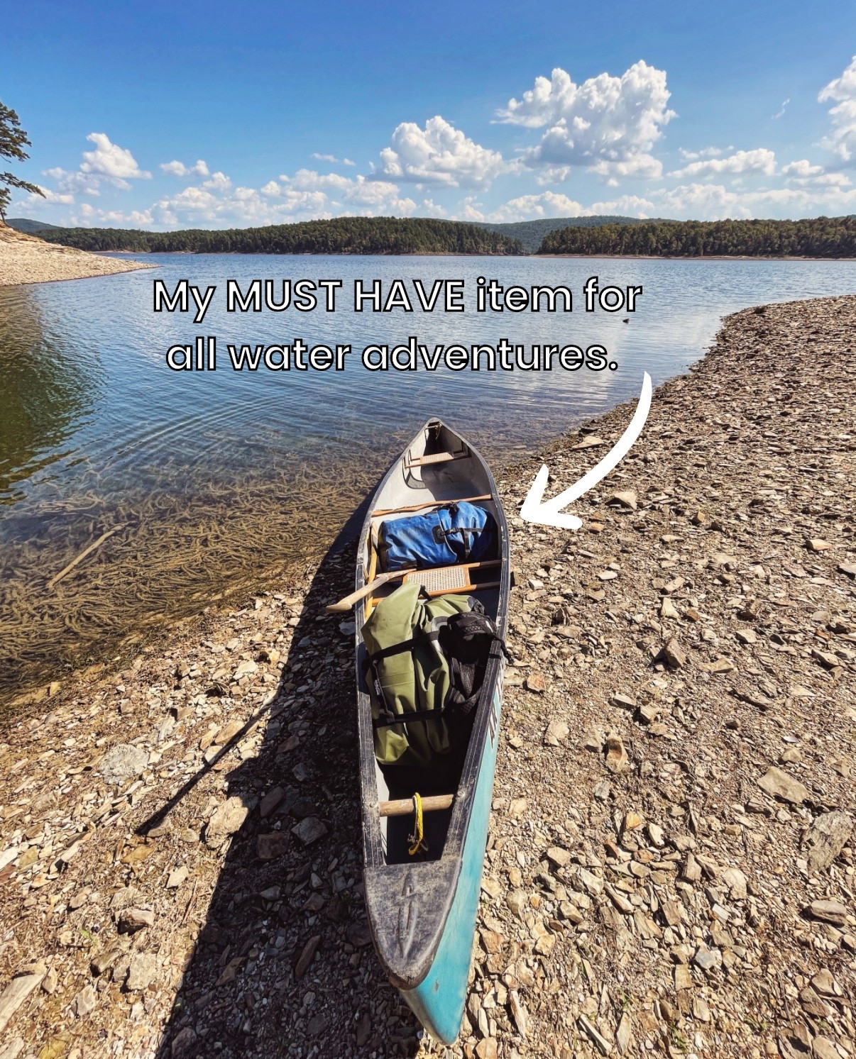 This dry bag is my number one must have for any and all adventures around water. It’s giant, can fit lots of things, has backpack straps, and can cinch down while being waterproof. 