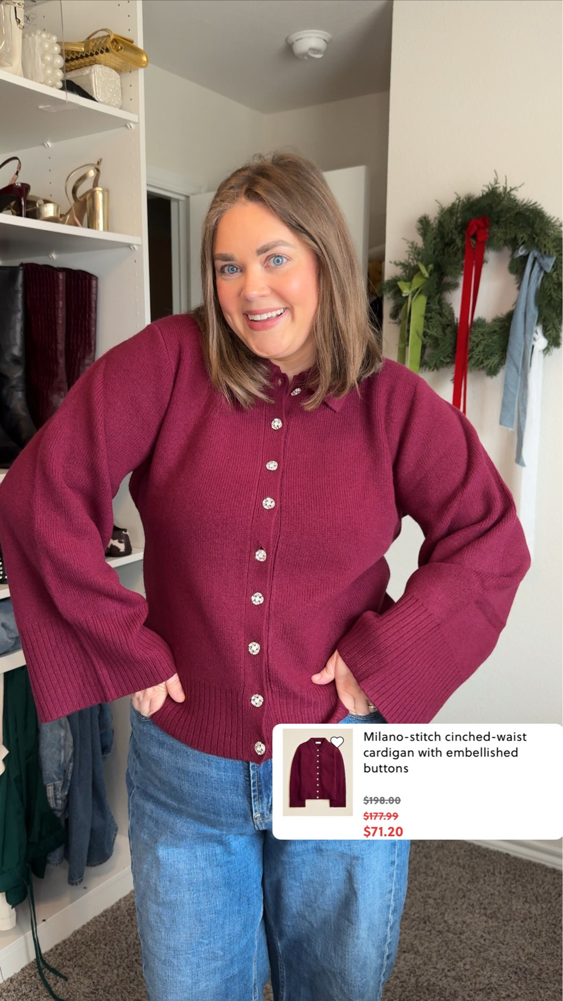 Jcrew cardigan on major sale! Wearing xxl. Use code FESTIVE 

#LTKSaleAlert #LTKPlusSize