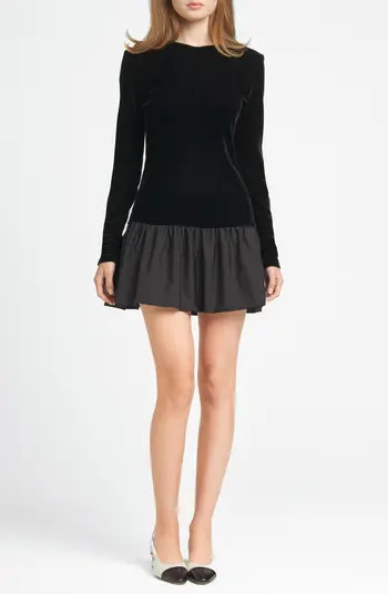 x CHÉRIE MADELEINE Belle Velvet Bodice Long Sleeve MinidressWAYF | Nordstrom