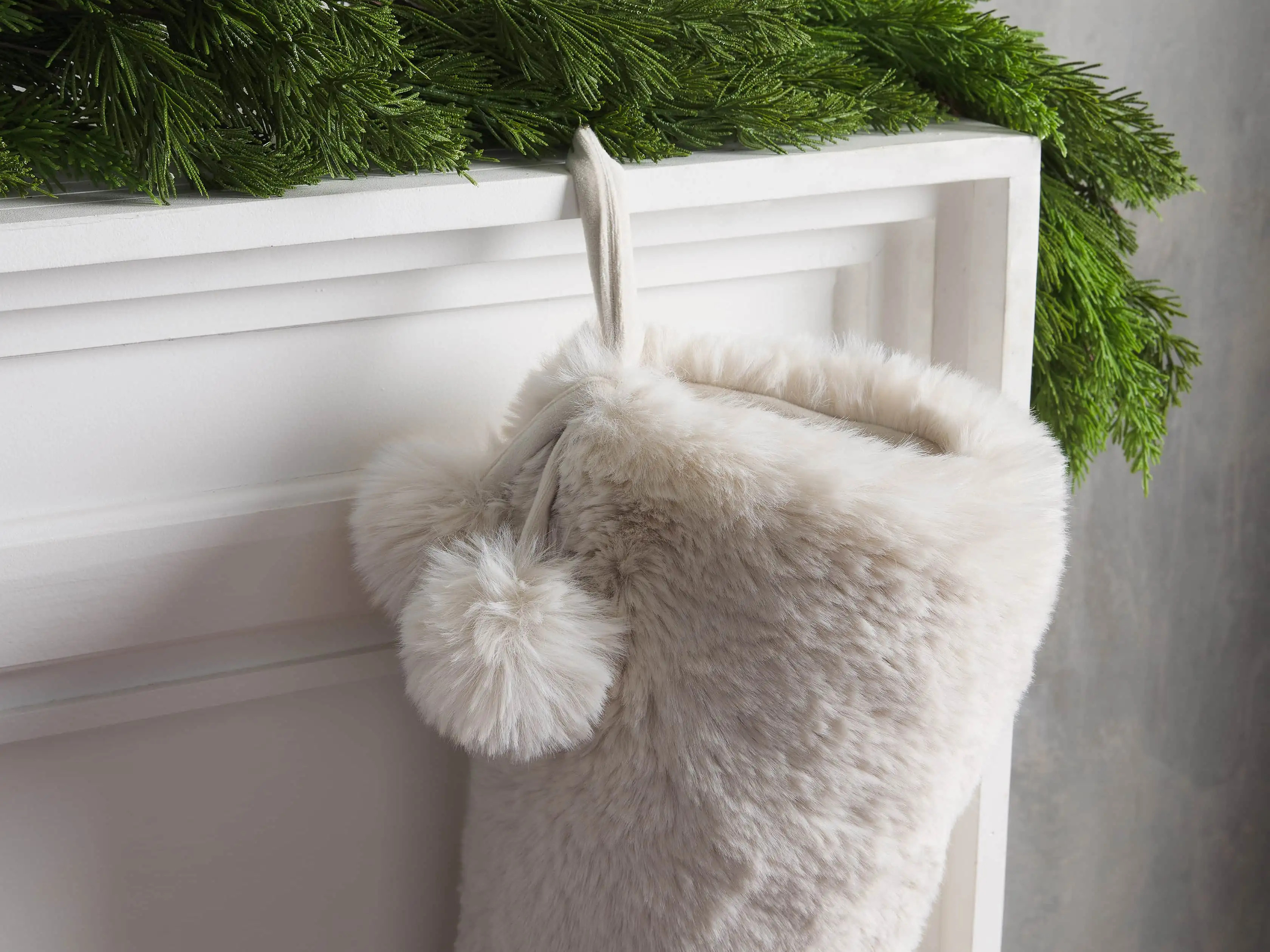 Faux Fur Rabbit Stocking | Arhaus | Arhaus