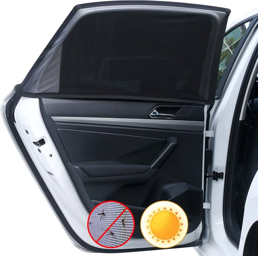 Car Window Shades,Highly Elastic Universal Car Rear Side Window Screen Mosquito Net Covers for 96... | Amazon (CA)