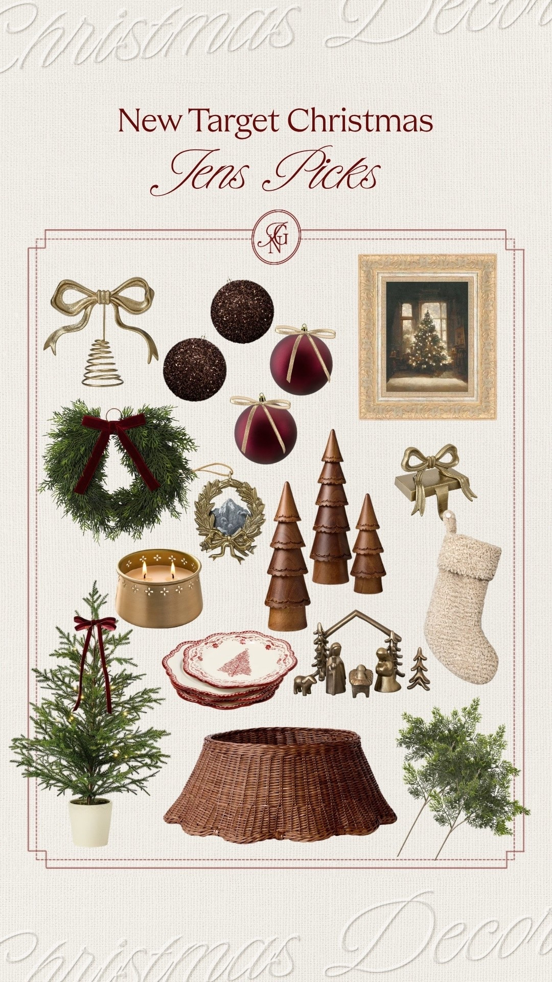 @Target released their Christmas collections today & these are my picks ✨

#christmas #christmas2026 #christmasdecor #ornaments #christmasart #christmastreecollar #nativityset #stocking #christmascandle #studiomcgee #hearthandhand

#LTKSeasonal #LTKHome #LTKdayinmylife
