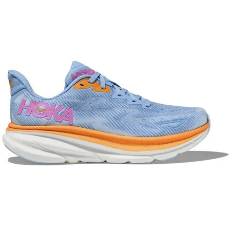Hoka Women s Clifton 9 Sneaker Airy Blue/Ice Water US 11 ( WIDE ) | Walmart (US)