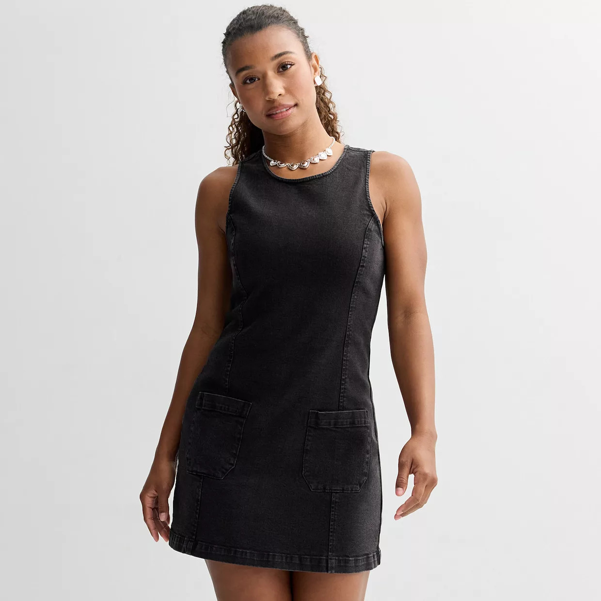 Juniors' Tinseltown Patch Pocket Shift Dress | Kohl's