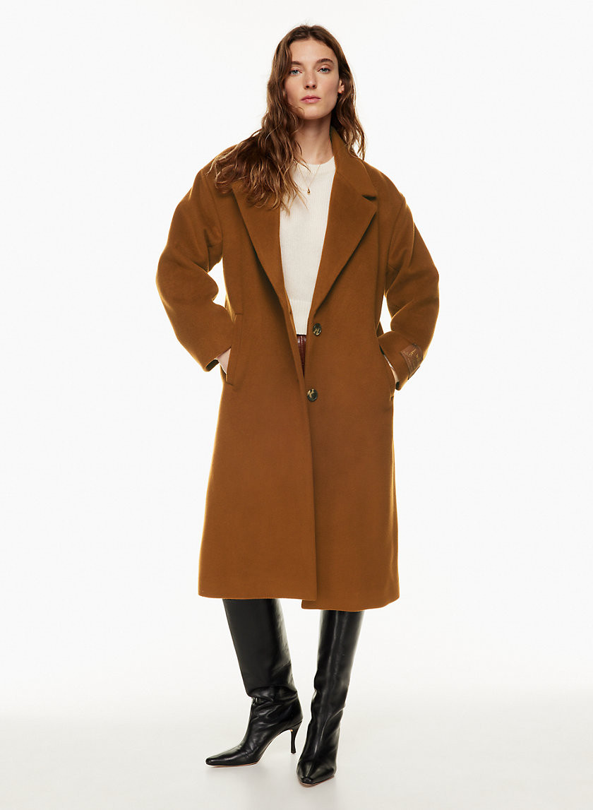 Aritzia Wilfred Women's The Only Coat in Cigar | Medium | Aritzia