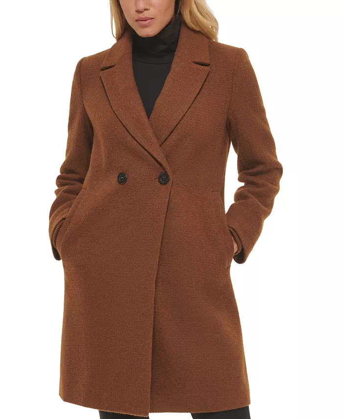 Women's Double-Breasted Reefer Coat | Macys (US)
