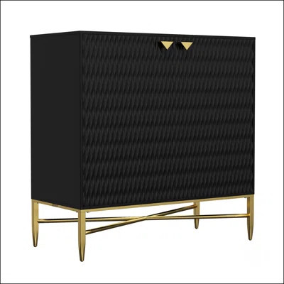 Modern Wood Freestanding 2-Door Storage Accent Cabinet | Wayfair North America