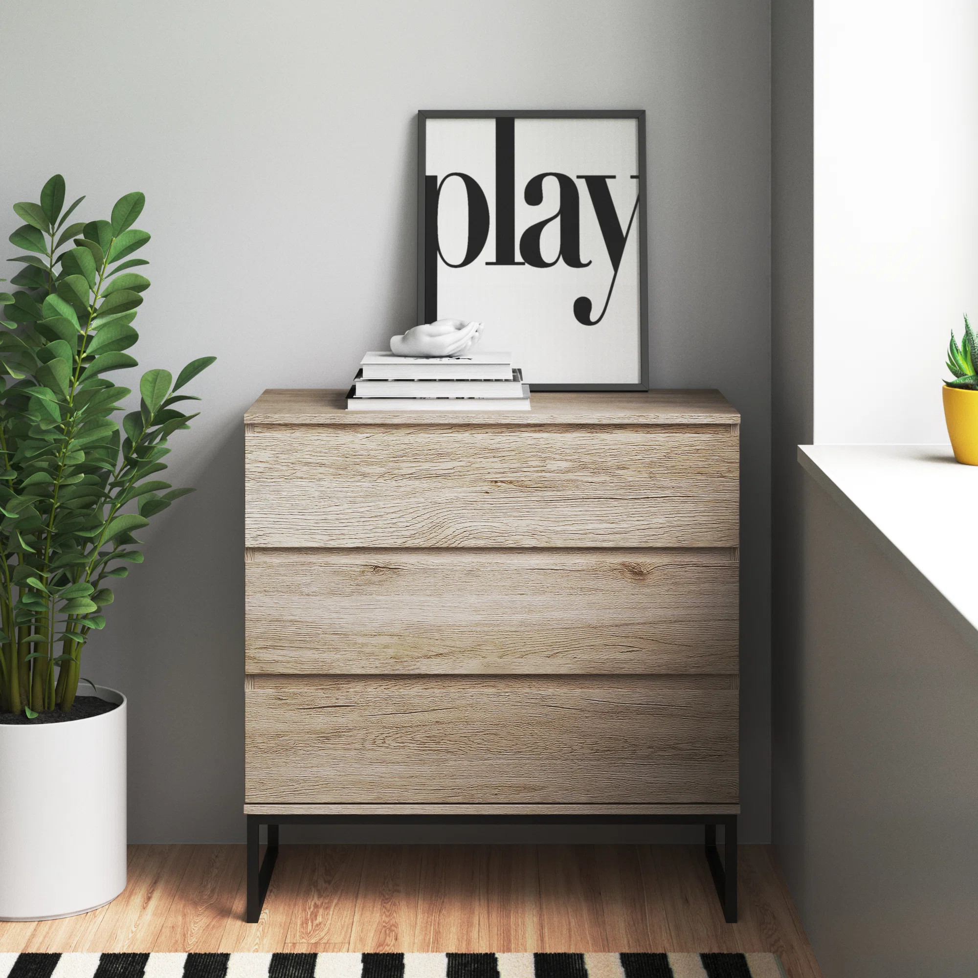 Canas 3 Drawer 36'' W Dresser | Wayfair Professional