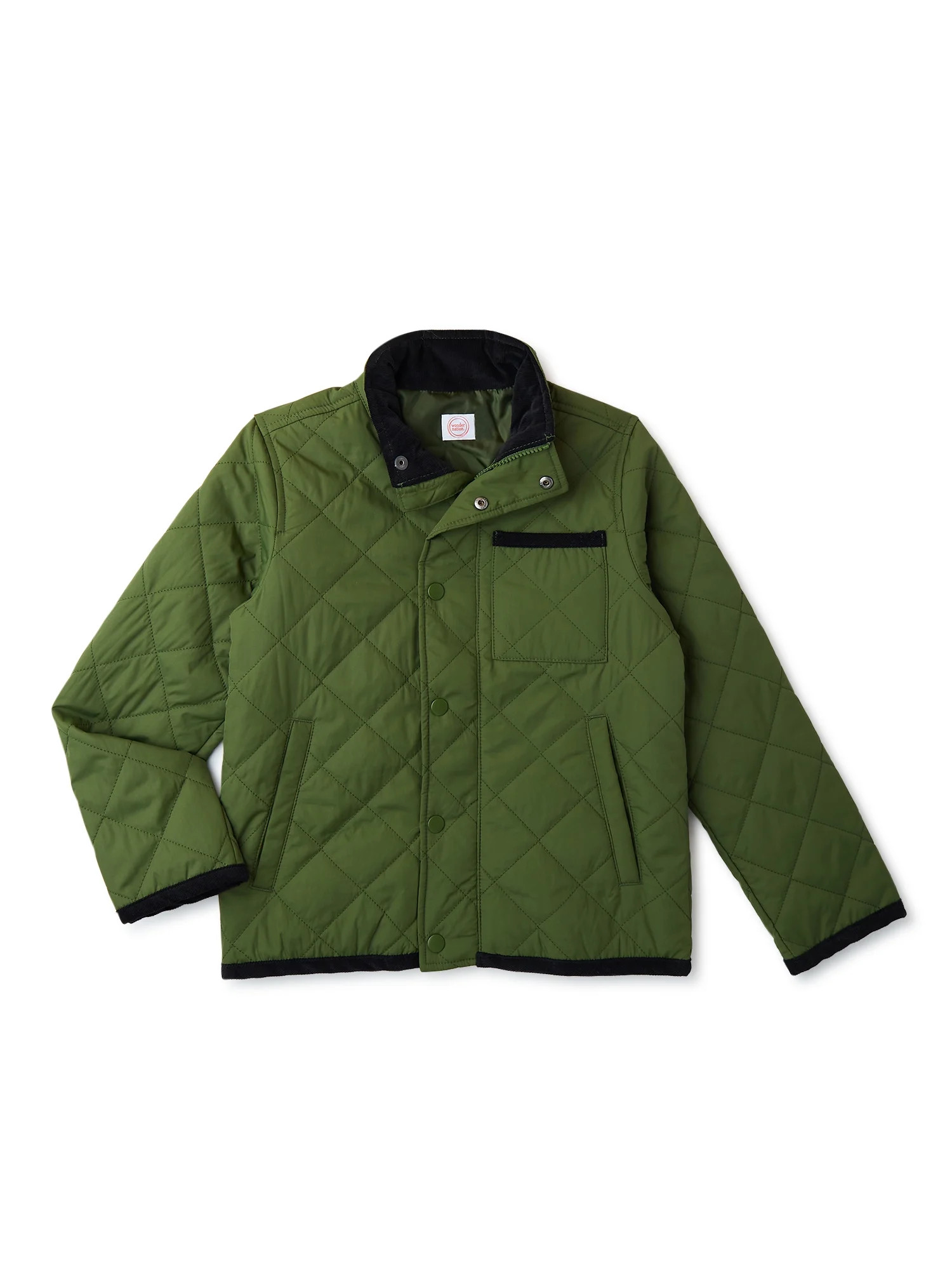 Wonder Nation Boys Quilted Jacket, Sizes 4-18 & Husky - Walmart.com | Walmart (US)