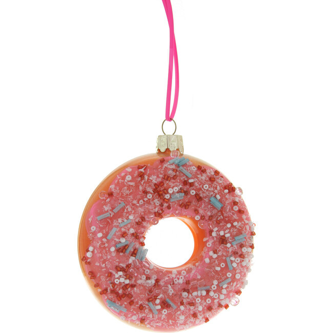 Large Frosted Sprinkle Donut Ornament | Maisonette