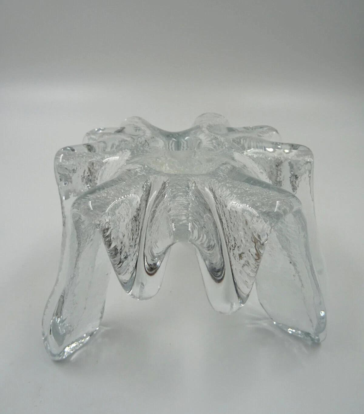 Vintage Blenko Don Shepherd Ice Floe Glass Abstract Candle Holder Art Glass  | eBay | eBay US