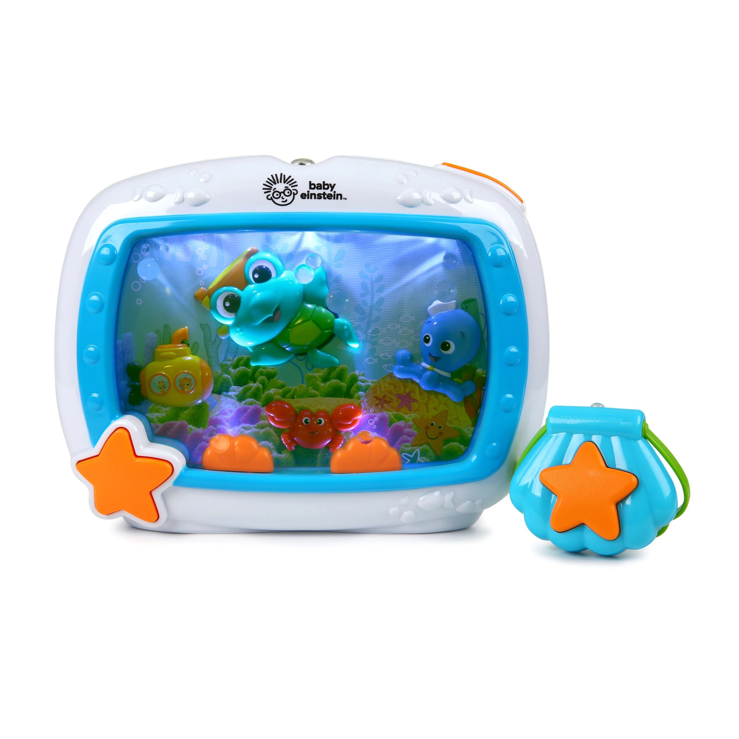 Baby Einstein Sea Dreams Soother Musical Crib Toy and Sound Machine with Remote, Lights and Melod... | Walmart (US)