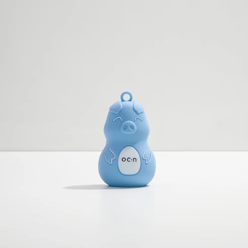 Esponja de Silicione Para Limpeza de Pele | Piggy Azul - Maquiagens e cosméticos Océane: Pincé... | Oceane (BR)