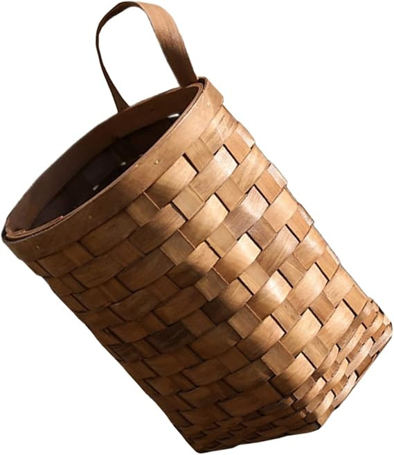 Kichvoe Door Hanging Basket: Hanging Wicker Wall Basket Vegetable Fruit flower basket Farmhouse b... | Amazon (US)