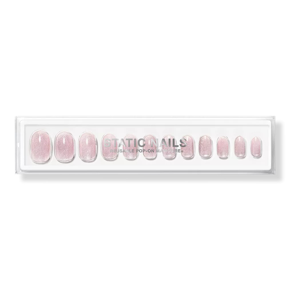 Velvet Pink Round Reusable Pop-On Manicure - Static Nails | Ulta Beauty | Ulta