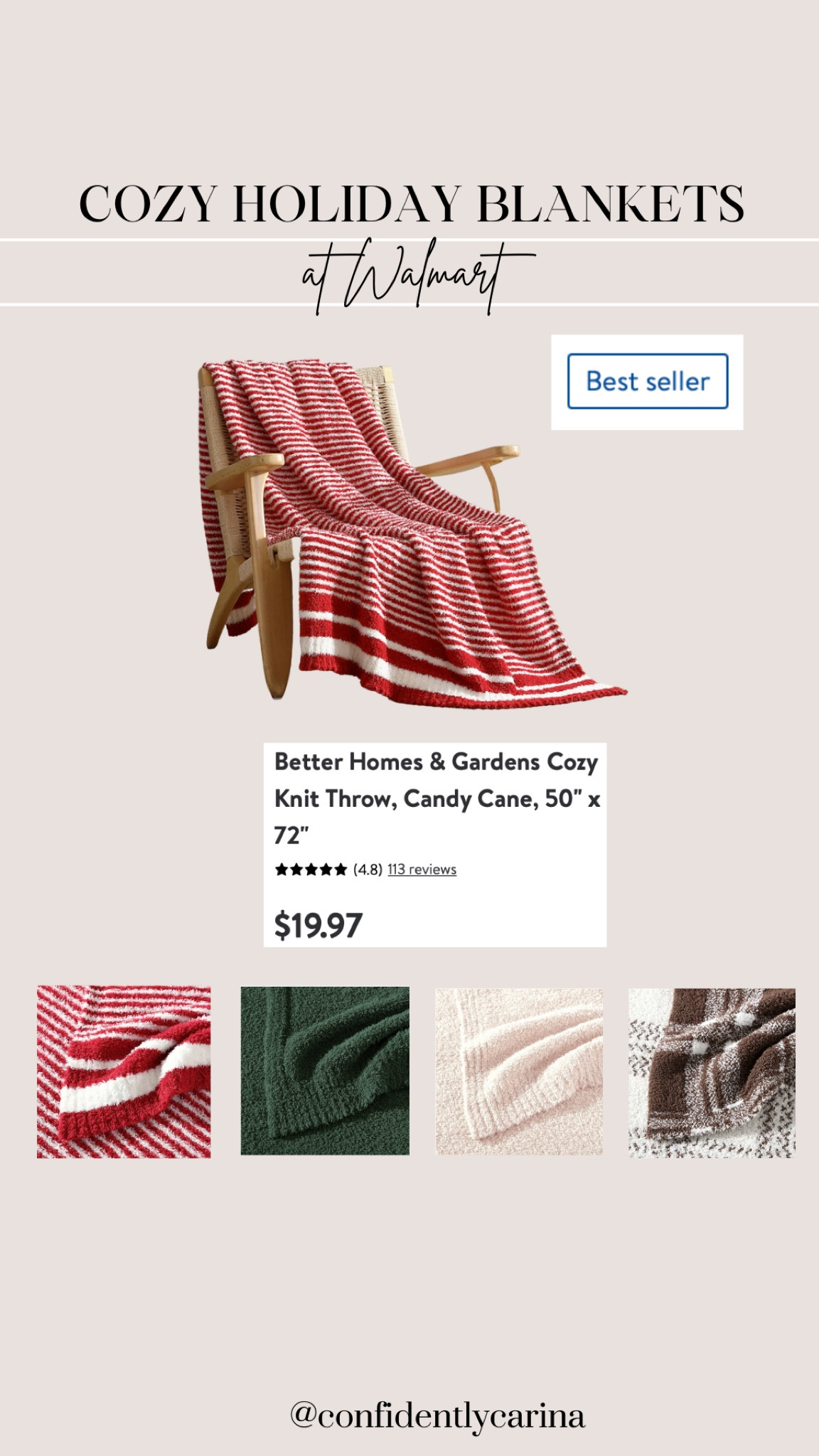 This cozy Christmas blanket from Walmart is under $20 and a best seller. It also has amazing reviews! 

#LTKGiftGuide #LTKSeasonal #LTKHoliday