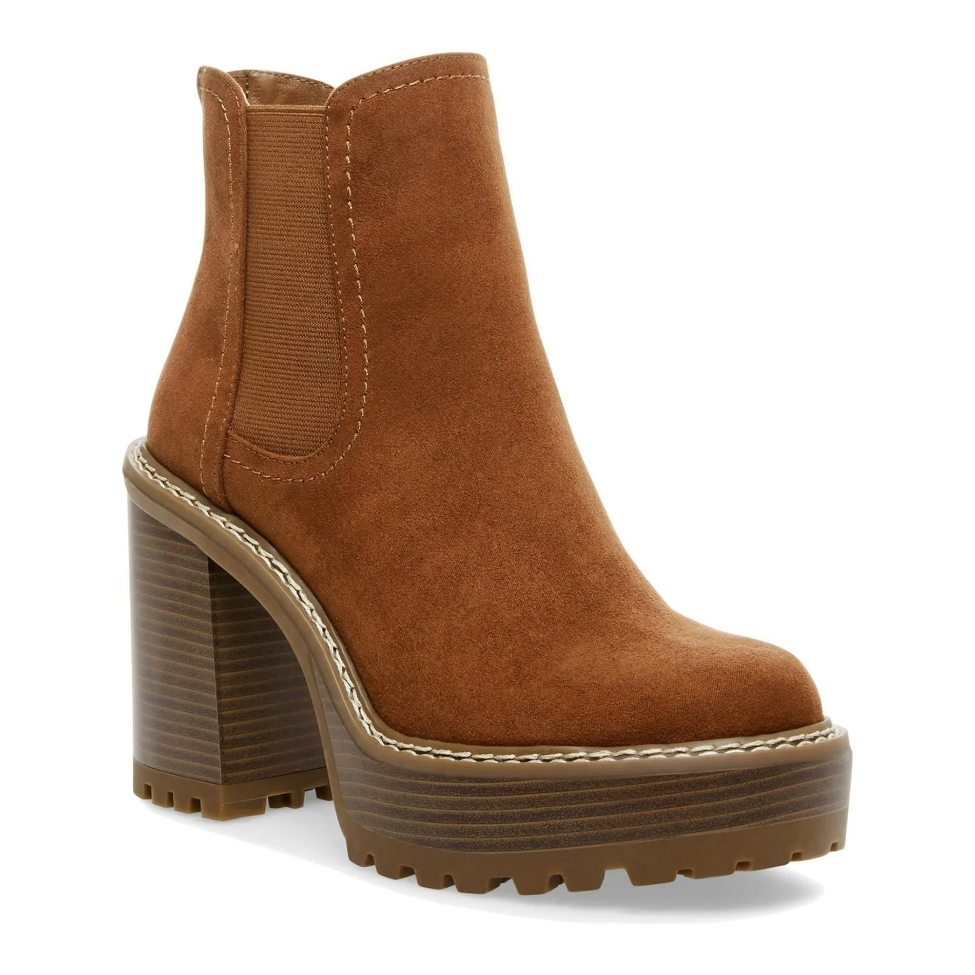 Madden Girl Womens Kamora Faux Suede Ankle Platform Boots | Walmart (US)