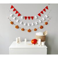 Felt Halloween Garland Pumpkin & Ghost Decor | Etsy (US)