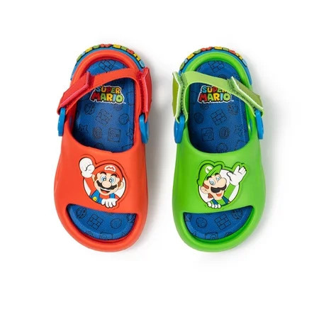 Mario Toddler Boys Strap Up Slides | Walmart (US)