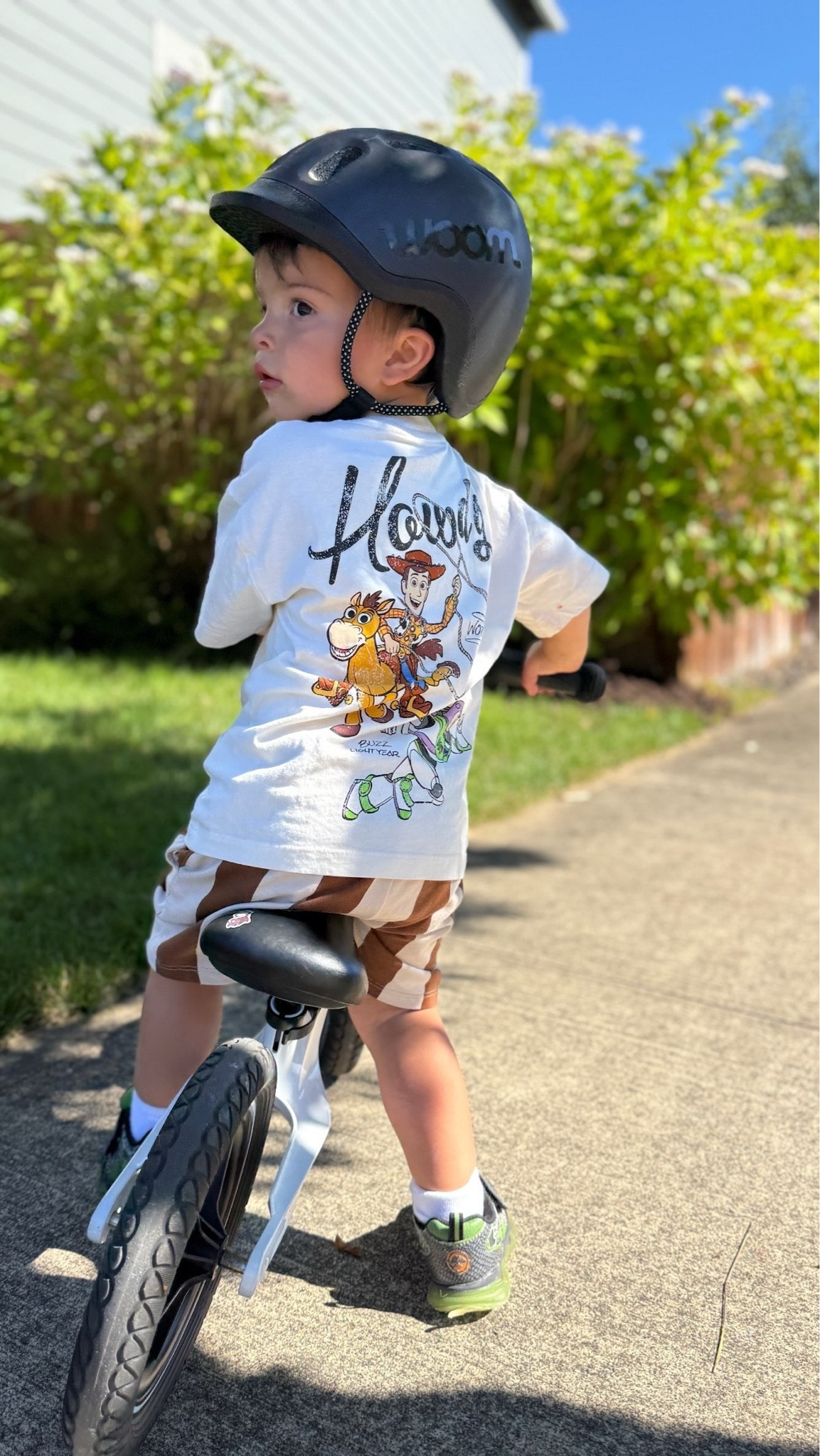 Summer Days ☀️ we love this Amazon helmet! Fits so well on all my kids and looks good. Also this Toy Story outfit 😍if you’re going to Disney you need to grab this before it sells out! 

#bike #balancebike #helmet #toystory #disney #disneyland #toddler #boys #kids #outdoor #summer #travel #woody #buzzlightyear #disneyoutfit

#LTKootd #LTKmomlife #LTKKids