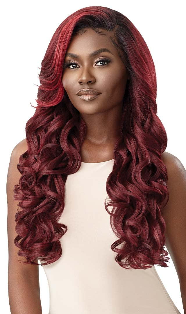 Outre Perfect Hairline Synthetic 13X6 HD Lace Front Wig - ETIENNE (Color:DRFFRDVV) | Amazon (US)