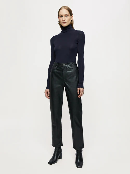 Leather Lea Jean | Black | Jigsaw (UK)