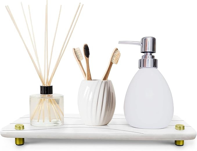 Instant Dry Sink Organizer Eco-Friendly Non-Slip Stainless Steel Gold Tone Riser Anti-Rust Feet -... | Amazon (US)