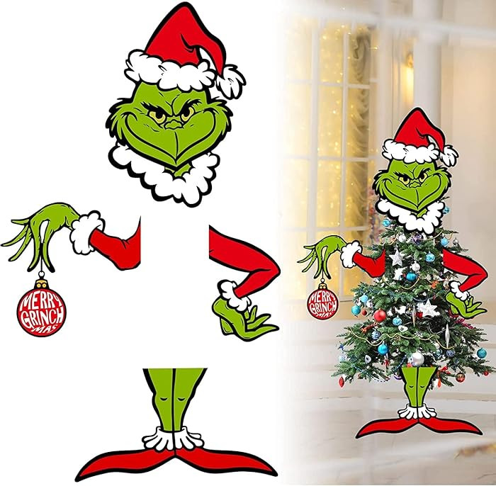 Large Christmas Decor for Christmas Tree, Whoville Christmas Tree Topper, Christmas Decorations f... | Amazon (US)