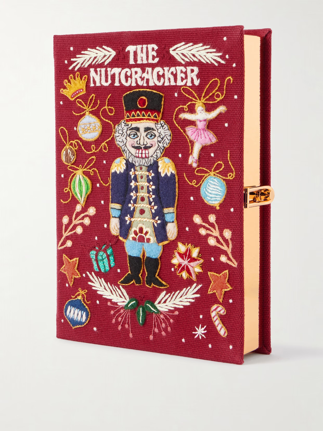 Olympia Le-Tan - The Nutcracker Embroidered Appliquéd Canvas Clutch - One size | NET-A-PORTER (US)
