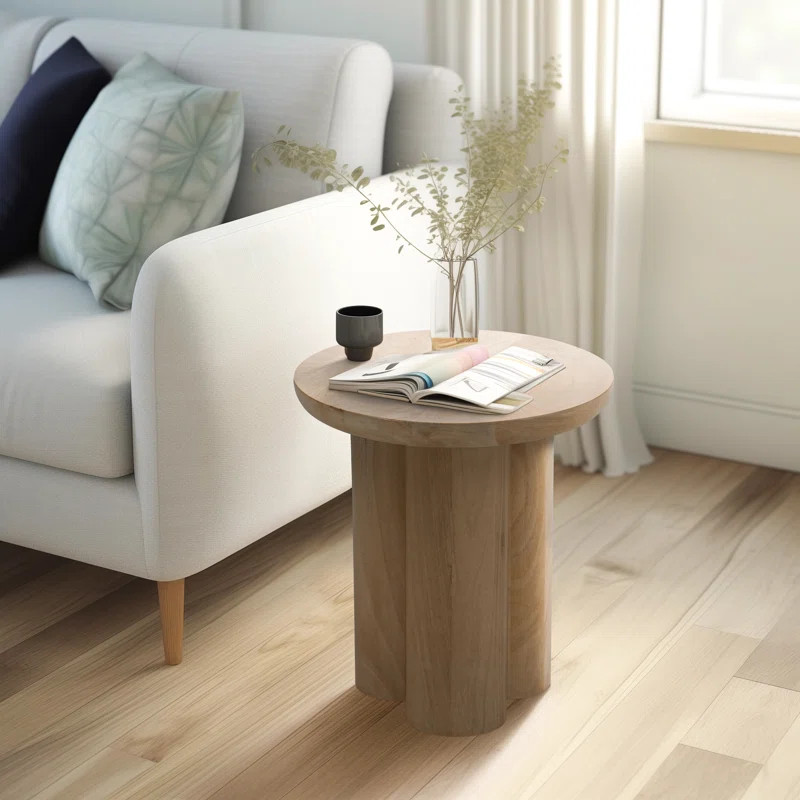 Modern Neutral Wooden End Table | Wayfair North America