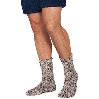 Barefoot Dreams CozyChic Heathered Men's Socks | Amazon (US)