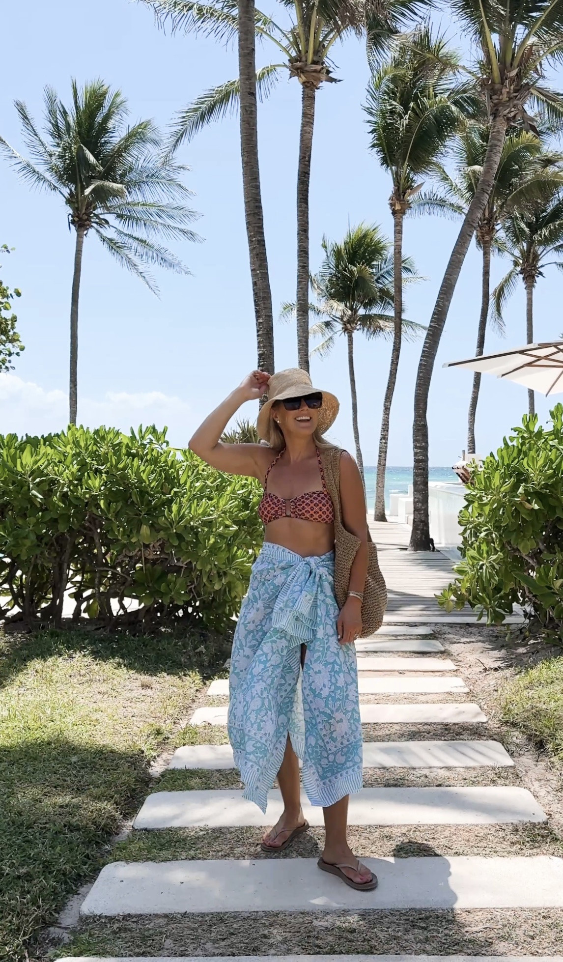 Cute bikini & sarong, I’m wearing a medium swim 

#LTKSwim #LTKOver40