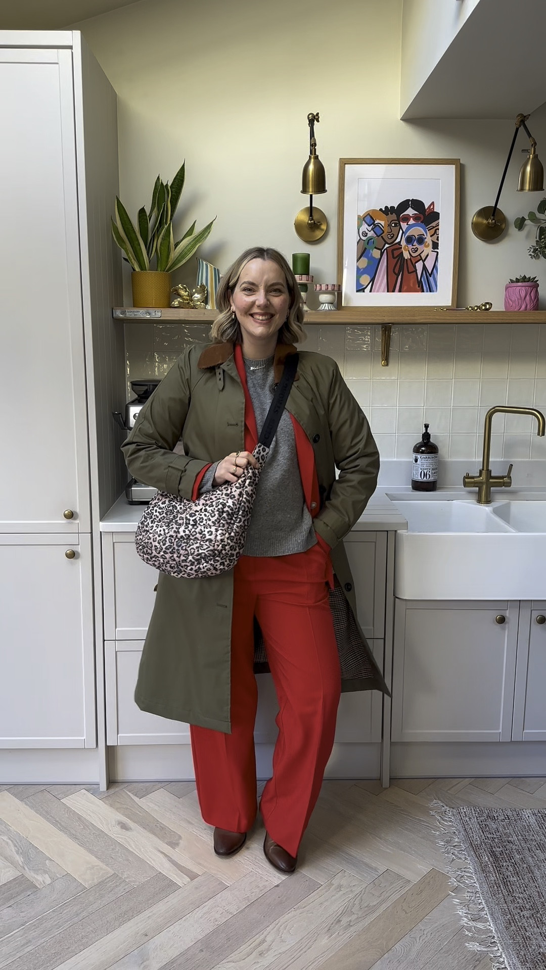 Wearing a suit to work doesn’t have to be boring, you can power dress by wearing a beautiful red one like this!
White Stuff Boots
Fika Edit red suit
TikTok Shop jumper
Joules trench (size 12)
Mutha hood leopard print bag

#LTKuk #LTKwinter #LTKmidsize