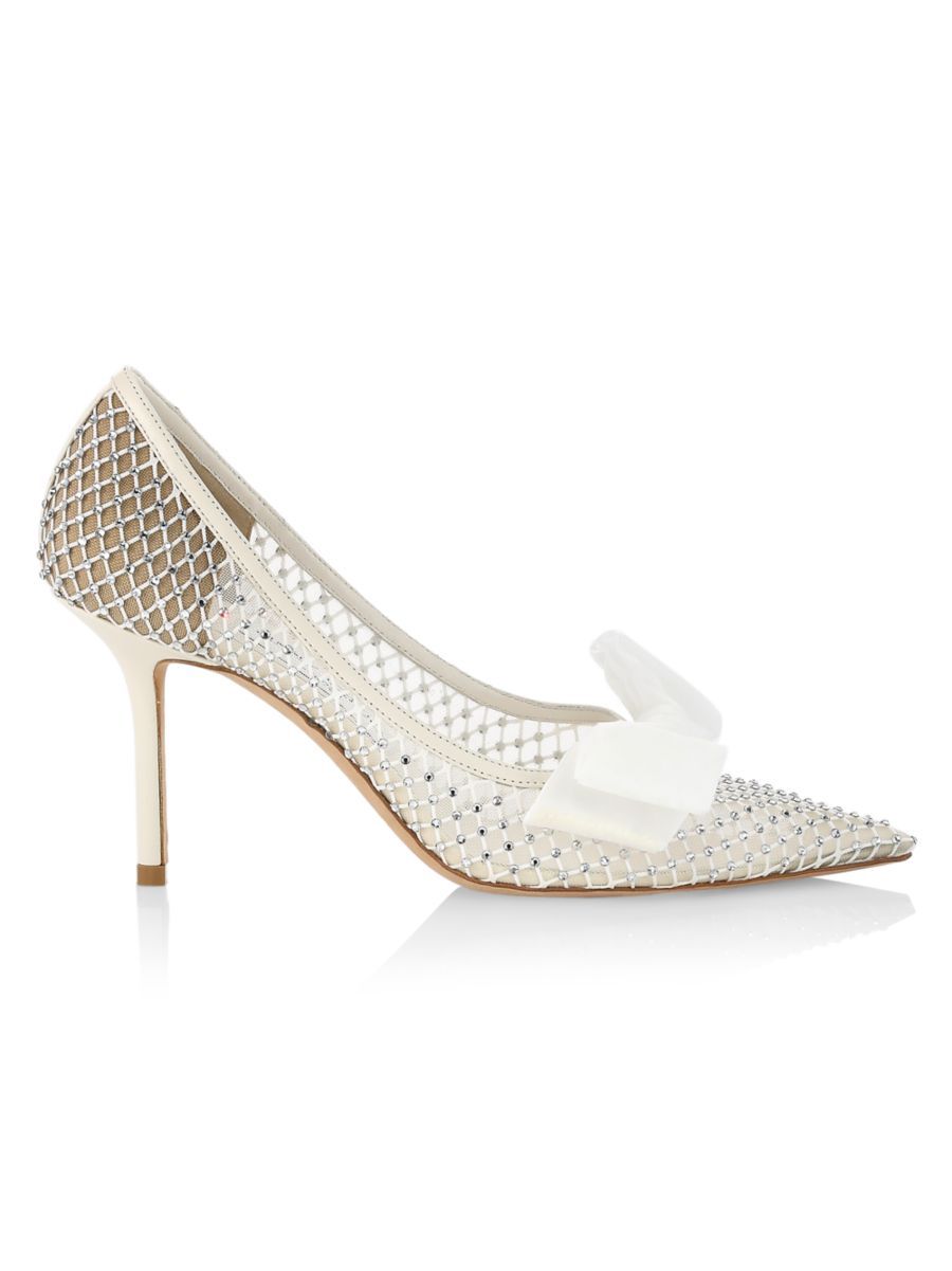 Love 85 Crystal Mesh Pumps | Saks Fifth Avenue