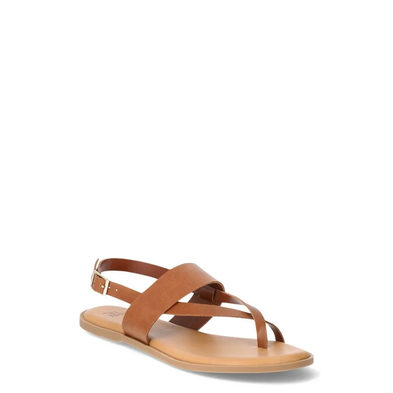 Time and Tru Women's Strappy Toe Thong Sandal | Walmart (US)