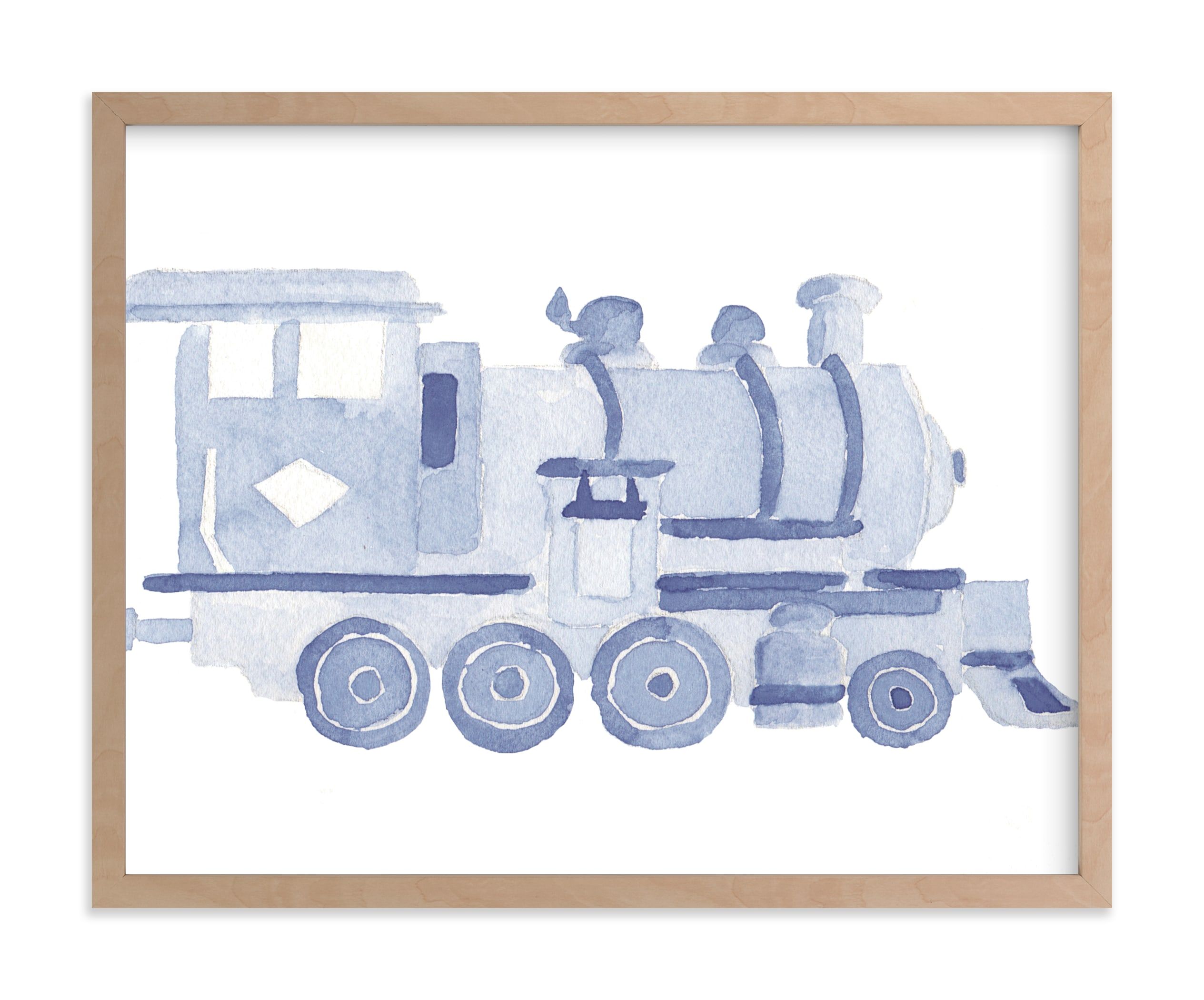 "Little Blue" - Painting Limited Edition Art Print by Lagniappe Paper. | Minted