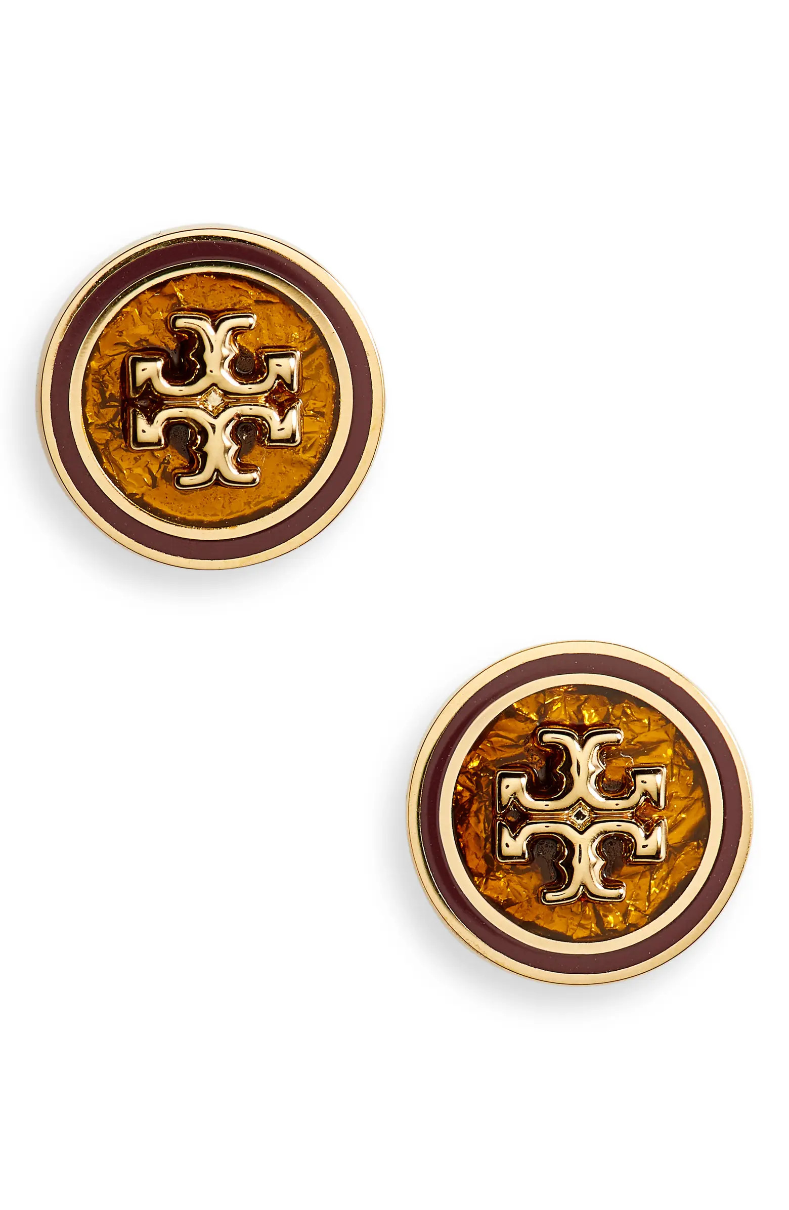 Tory Burch Kira Enamel Circle Stud Earrings | Nordstrom | Nordstrom