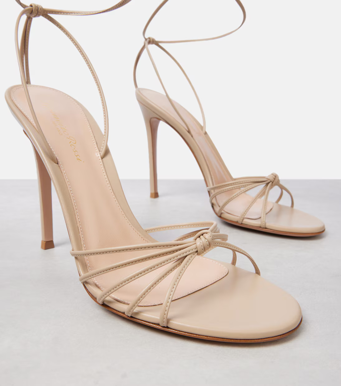 Strappy 105 leather sandals | Mytheresa (US/CA)