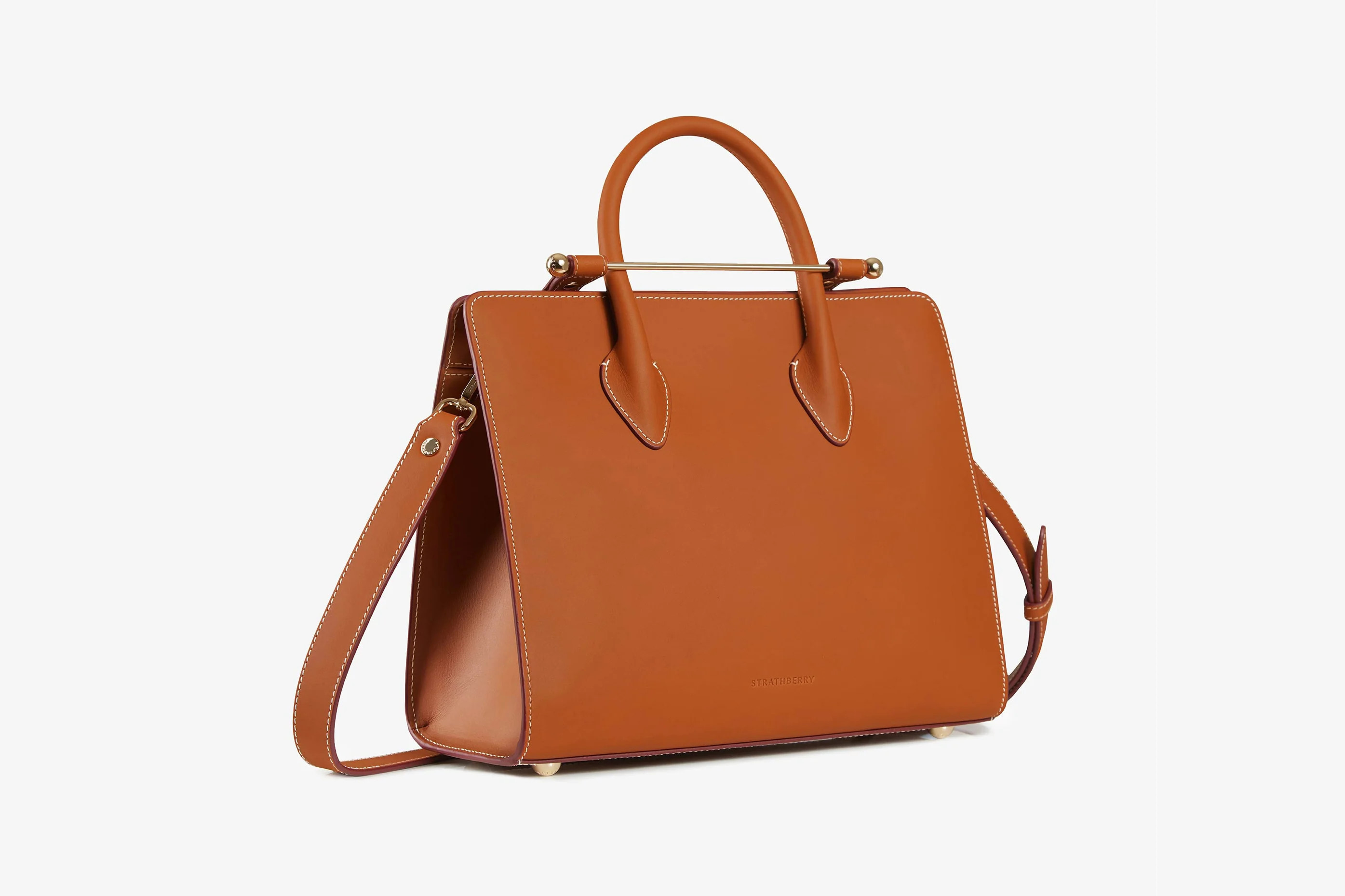 The Strathberry Midi Tote - Bridle Leather Tan | Strathberry