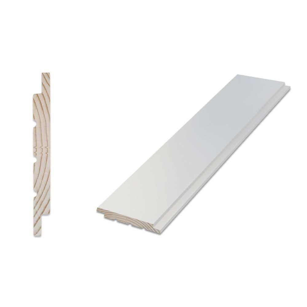 1/2 in. x 7-1/4 in. x 12 ft. Radiata Pine Nickel Gap Ship Lap Board | The Home Depot