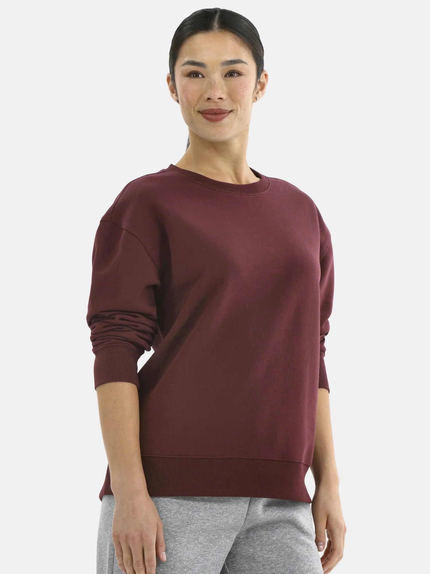 Athletic Works Women's Crewneck Fleece Sweatshirt, Sizes XS-XXXL | Walmart (US)