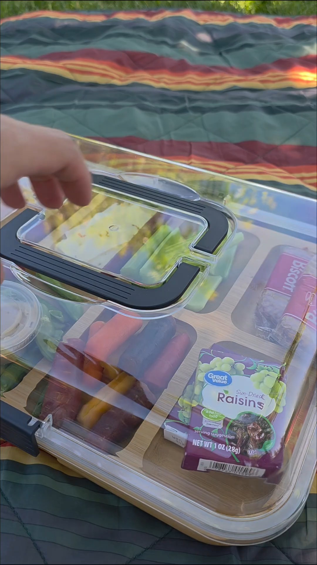 This charcuterie board with a lid is perfect for summer lunches on the go. We took this one to the splash pad for the day, and it was perfect! A great way to get some healthy food into the kids before they hit the snack shack for popsicles.  

 #LTKmomlife #LTKSeasonal #LTKKids