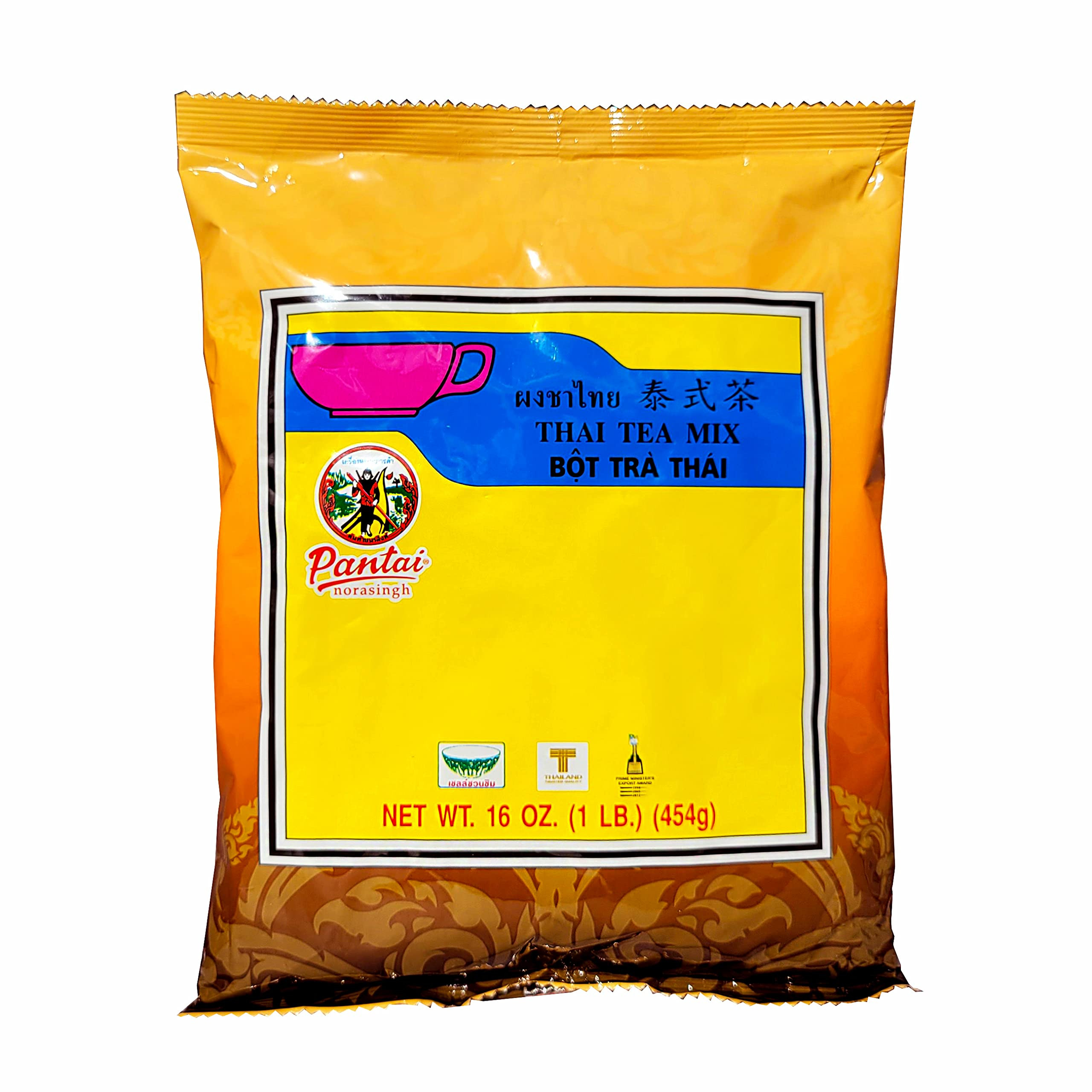 Thai Iced Tea Mix, Traditional Restaurant Style, 16 oz. (Pack of 6) | Amazon (US)