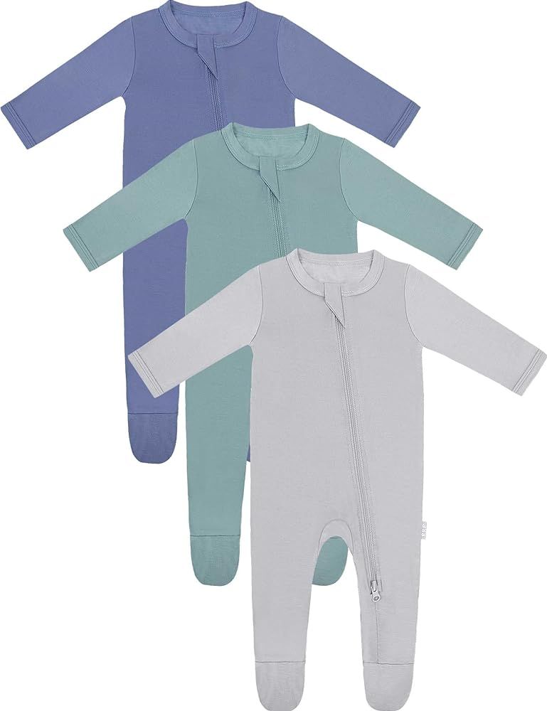 RRP Unisex Baby Footies Pajamas,Rayon Made From Bamboo,Buttery Soft Sleep 'N Play PJs,2-Way Zippe... | Amazon (US)