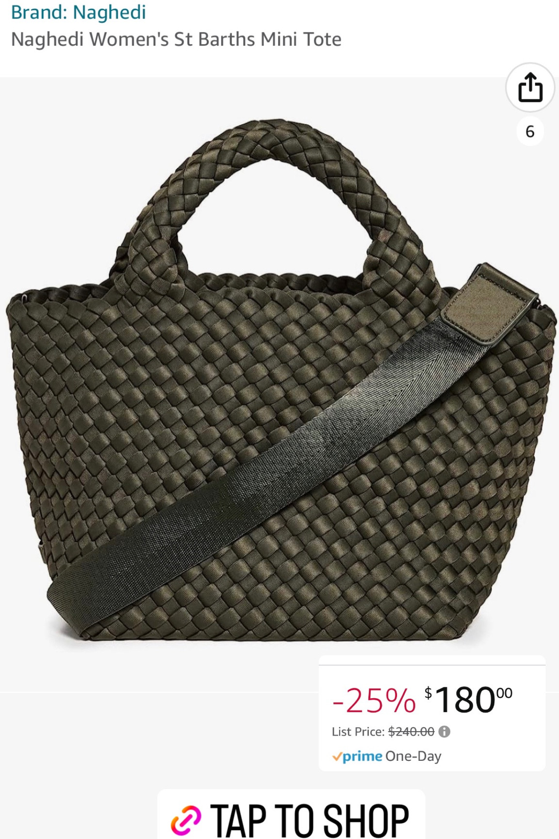 Amazon Prime day deal: naghedi mini tote! 

#LTKsalealert #LTKxPrimeDay #LTKitbag