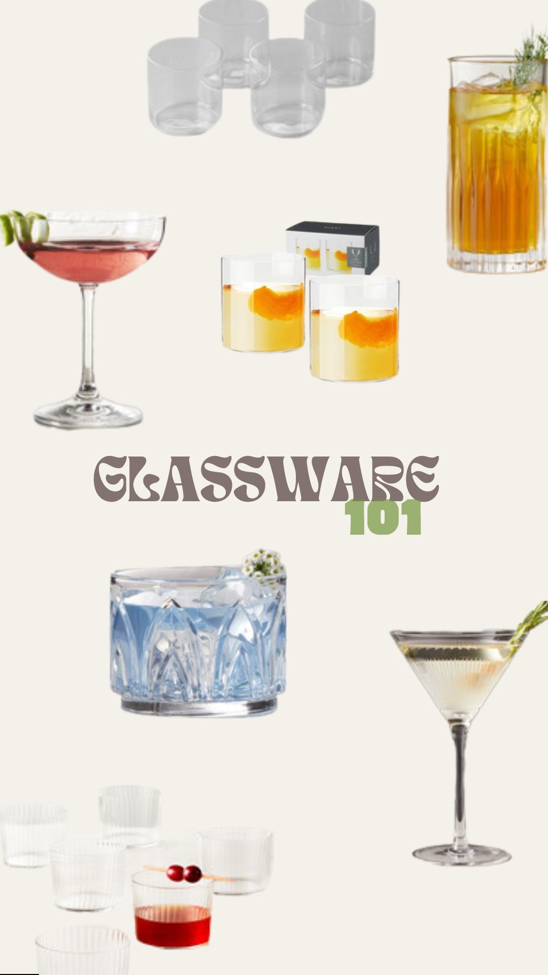 GLASSWARE 101 - for beginners! 🍸 

Glassware

#LTKHome #LTKParties