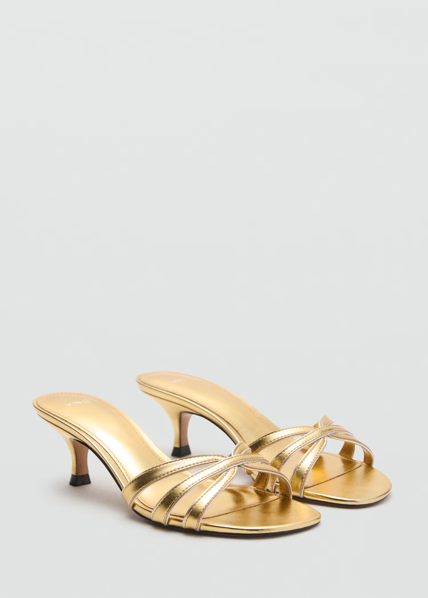 Kitten heel sandals with straps - Women | MANGO United Kingdom | MANGO (UK)