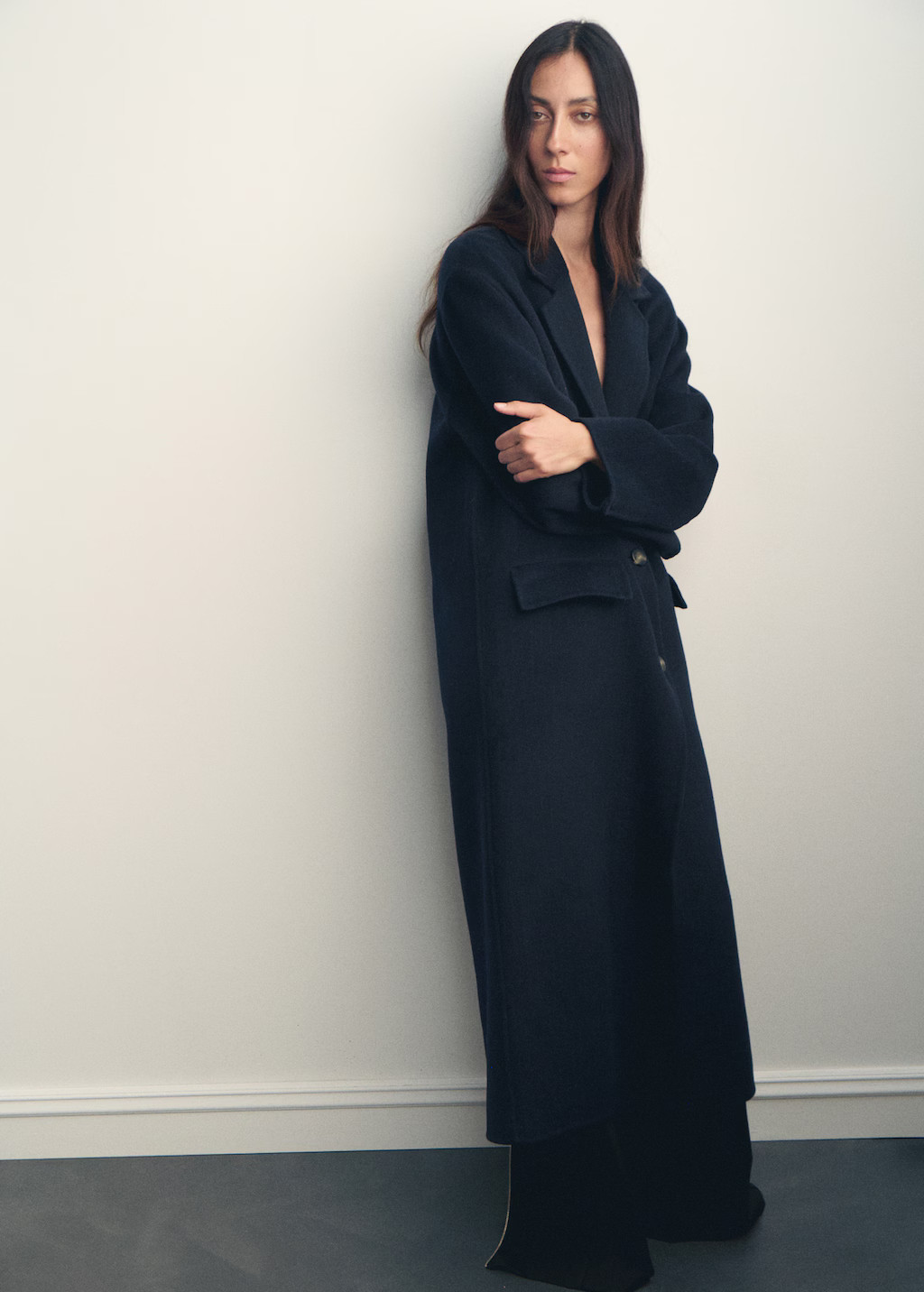 Long wool coat - Women | MANGO United Kingdom | MANGO (UK)